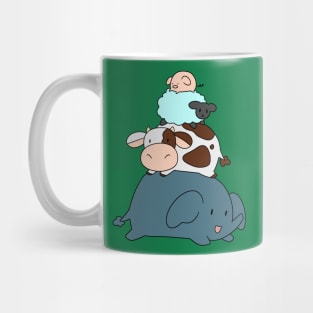 Elephant Cow Sheep Pig Stack Mug